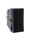 Pulsador Campainha 2a 250v B.automatico 1m Preta 611012pt