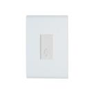 Pulsador Campainha Placa 4x2 1 Posto Vertical Tramontina