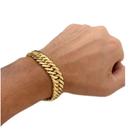 Pulseira 13mm Grumet Lacraia elos soldados