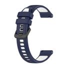 Pulseira 18mm Sport-R compativel com Garmin Venu 4 41mm cor:Azul com Branco Pulseira 18mm Sport-R compativel com Garmin Venu 4 41mm cor:Azul com Branco