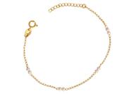 Pulseira 2 Perola 2,5mm + Extensor