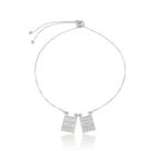 Pulseira 20 cm Gravata Sagrado Coração e N. S. do Carmo Prata 925 Pulseira 20 cm Gravata Sagrado Coração e N. S. do Carmo Prata 925