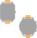 Pulseira 22mm Compativel com GTR4 GTR 4 GTR 3 GTR 3 Pro GTR 2 GTR 2e Redmi Watch 5 Lite Watch 5 Active
