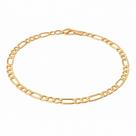 Pulseira 3x1 Feminina/Masculina 18cm Folheada a Ouro 18k Pulseira 3x1 Feminina/Masculina 18cm Folheada a Ouro 18k