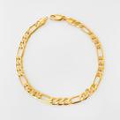 Pulseira 3x1 Unissex Flat 5,5mm Banhada a Ouro 18k