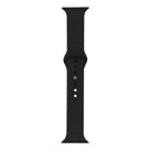 Pulseira 42mm 44mm 45mm 49mm Apple Watch Silicone preto