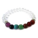 Pulseira 7 Chakras 8mm - Cristal