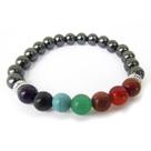 Pulseira 7 Chakras 8mm - Hematita