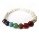 Pulseira 7 Chakras 8mm - Howlita