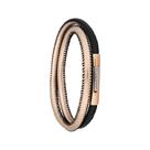 Pulseira Aço Duo Black e Rose Fecho com Zircônia IPR 5mm Pulseira Aço Duo Black e Rose Fecho com Zircônia IPR 5mm