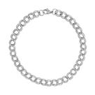Pulseira Aço Groumet Elos Duplos 6.50mm 21cm Pulseira Aço Groumet Elos Duplos 6.50mm 21cm