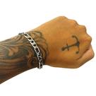 Pulseira Aço Inoxidavel Legitimo Grumet 3x1 Bracelete Prata