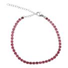 Pulseira Aço Riviera Zirconia Rosa Pink Delicado + Extensor Pulseira Aço Riviera Zirconia Rosa Pink Delicado + Extensor