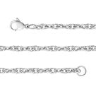 Pulseira Aço Singapura 3mm Elos Oval 21cm Pulseira Aço Singapura 3mm Elos Oval 21cm