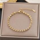 Pulseira Aço Titânio Antialérgica Banhada Ouro 18k