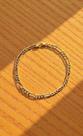 PULSEIRA ADULTO MALHA GROUMET 3X1 EM OURO 18K/750 - 22cm LINDA! PULSEIRA ADULTO MALHA GROUMET 3X1 EM OURO 18K/750 - 22cm LINDA!