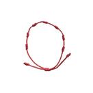 Pulseira adulto unissex 7 nós vermelho - feito a mão - fio acetinado 01mm