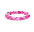 Pulseira Agate Stone Pink para mulheres