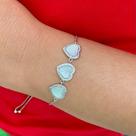 Pulseira Ajustável 3 Corações