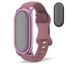 Pulseira Ajustável Nimuw em Silicone com Bumper de PC Roxo Fumê