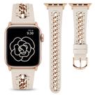 Pulseira Apple Watch em couro Minyee 38/40/41/42/44/45/49 mm para mulher Pulseira Apple Watch em couro Minyee 38/40/41/42/44/45/49 mm para mulher