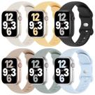 Pulseira Apple Watch Slimband de silicone, pacote com 6, 38 mm a 49 mm