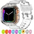 Pulseira Apple Watch XYF Crystal Clear 38 mm/40 mm/41 mm com capa protetora Pulseira Apple Watch XYF Crystal Clear 38 mm/40 mm/41 mm com capa protetora