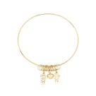 Pulseira Argola argolinhas casamento filhos boneco Ouro 10K