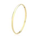 pulseira argola boleada lisa 4mm ouro 18k maciço 6,5cm Diâmetro:6.5 cm