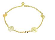 Pulseira arvore da vida ouro 18k