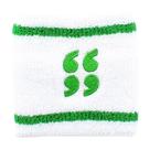 Pulseira atlética Toynk Scott Pilgrim branca e verde unissex