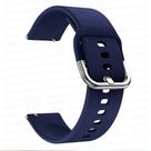 Pulseira Azul Marinho de Silicone Fecho de Aço 22MM Compativel Waatch3 Active2 GTS3 GTR42/47mmGTR3/PRO