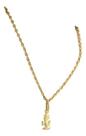 Pulseira Bailarina 1.5 19 Cm Ping. Anjo Da Guarda Ouro 18k