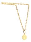 Pulseira Bailarina 1.5 19 Cm Pingente São Bento Ouro 18k 750