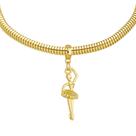 Pulseira Bailarina Berloque Banhado a Ouro 18k Pulseira Bailarina Berloque Banhado a Ouro 18k