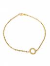 Pulseira Bailarina com Zircônias Ouro 18k - 2.66