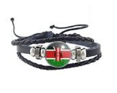 Pulseira Bandeira do Quênia ou Kenya Unissex e Ajustável Pulseira Bandeira do Quênia ou Kenya Unissex e Ajustável