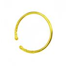 Pulseira banhada a ouro 14K com manguito aberto para mulheres de 14 g com Cloud Pat