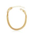 Pulseira Banhada a Ouro 18K 5 Fios Arredondados