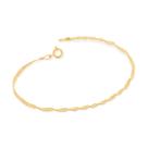 Pulseira Banhada A Ouro Cingapura 18 E 19cm Rommanel 550417 Tamanho:19Cor:Dourado
