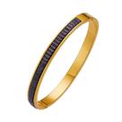 Pulseira banhada a ouro com zircônia cúbica verde