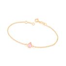 Pulseira banhada a ouro com zircônia ROSA 551583 Rommanel