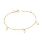 Pulseira banhada a ouro com zircônias 552217 Rommanel