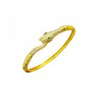 Pulseira banhada a ouro para mulheres com fecho de cabeça de cobra 15g Pulseira banhada a ouro para mulheres com fecho de cabeça de cobra 15g