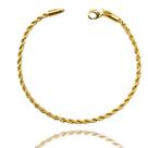Pulseira Banhado A Ouro Corrente Cordão Baiano Anna Prado