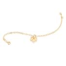Pulseira banhado ouro 3x 24k 18k e 22k feminina com pingentes berloques folha de gerânio rommanel 19cm 18cm 551091 Pulseira banhado ouro 3x 24k 18k e 22k feminina com pingentes berloques folha de gerânio rommanel 19cm 18cm 551091