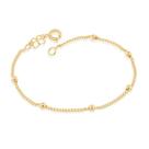Pulseira banhado ouro 3x 24k 18k e 22k feminina de bolinha rommanel 18cm 19cm 550195 Pulseira banhado ouro 3x 24k 18k e 22k feminina de bolinha rommanel 18cm 19cm 550195