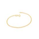 Pulseira banhado ouro 3x 24k 18k e 22k feminina elo português rommanel 18 e 19cm 550426