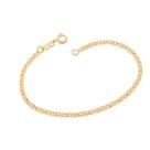 Pulseira banhado ouro 3x 24k 18k e 22k feminina fio diamantado e batido rommanel 17 18 20cm 550458 Pulseira banhado ouro 3x 24k 18k e 22k feminina fio diamantado e batido rommanel 17 18 20cm 550458