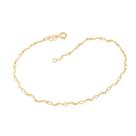 Pulseira banhado ouro 3x 24k 18k e 22k feminina formato de til rommanel 18cm 550461